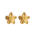 Flora ørering 18k forgyldt