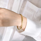 Nordlys armbånd 18k forgyldt