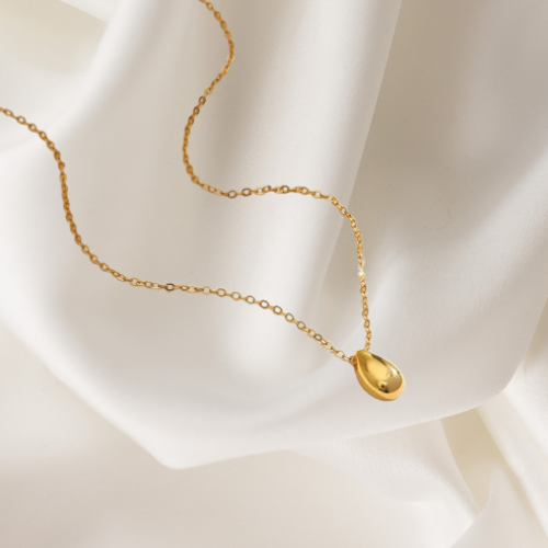 Dråben halskæde 18k forgyldt